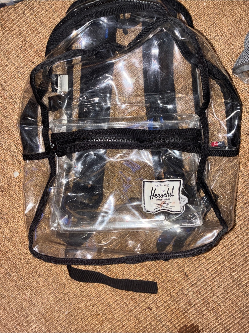 Herschel Supply Company Clear Backpack with Black Trim